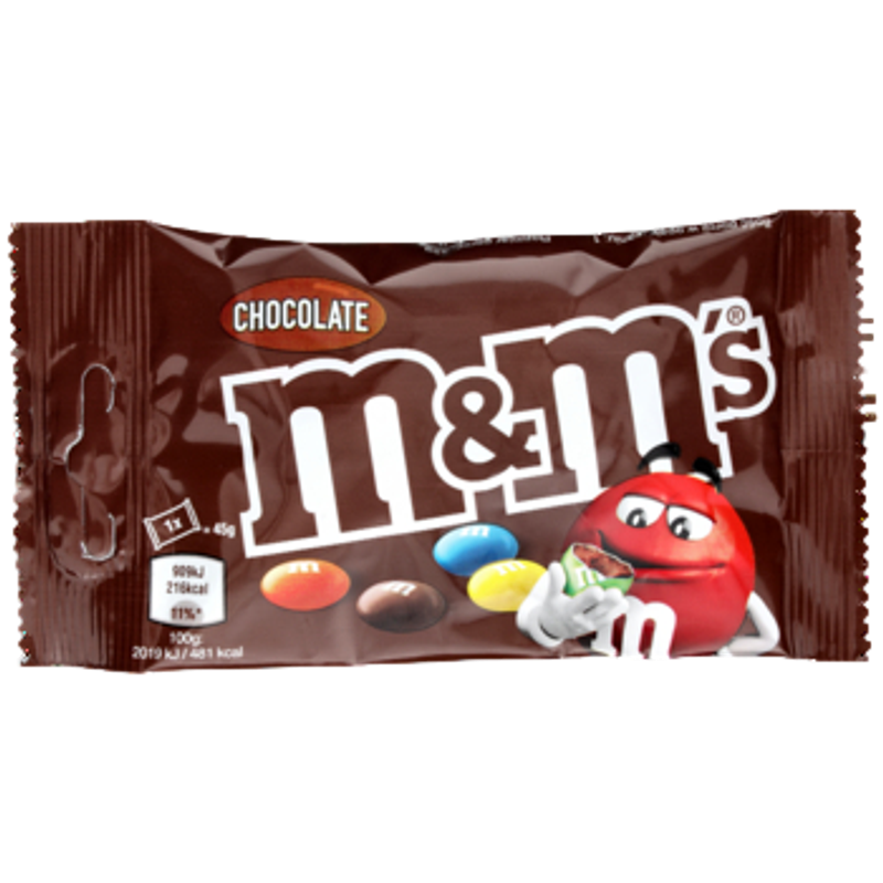 M&M's Czekoladowe w Kolorowej Skorupce - Drażetki Przekąska Deser 45g